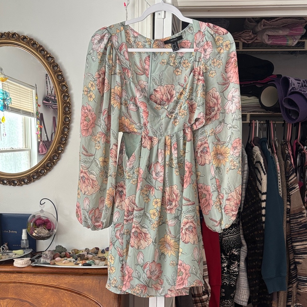 Floral Puff Sleeve Dress